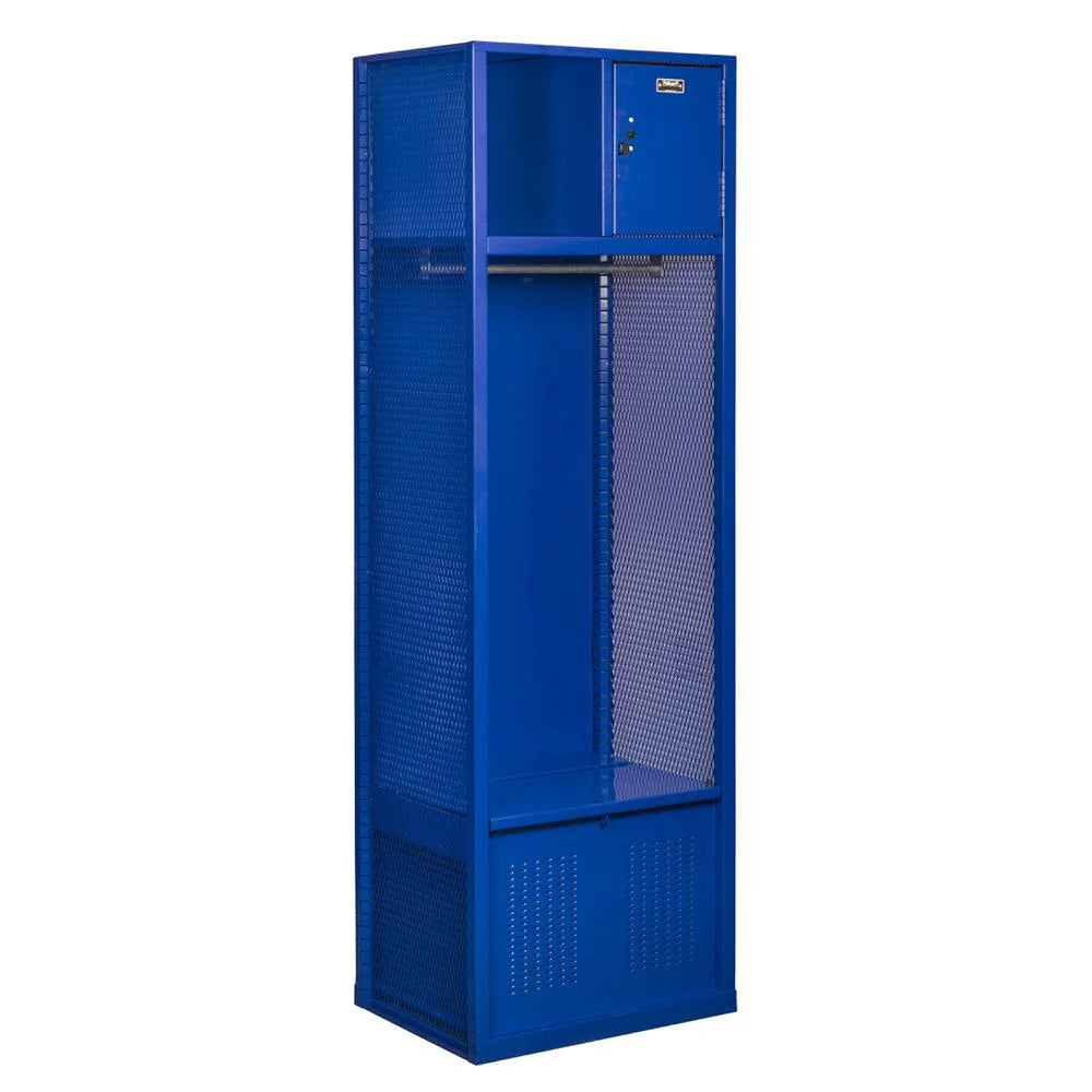 Hallowell Welded Sport Locker, 24W x 24D x 74-3/4H, 717 Grand Slam Blue, Open Front, 1-wide, Welded