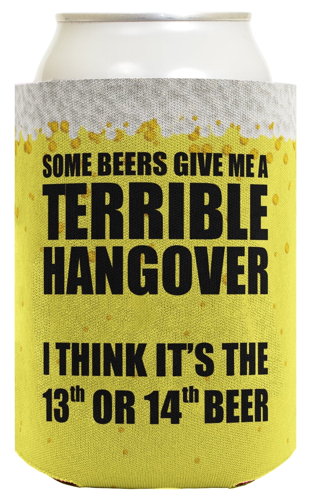 ThisWear Funny Beer Coolie Some Beers Give Me a Terrible Hangover Funny Drinking Quote Gag Gift 2 Pack Can Coolie Drink Coolers Coolies Beer