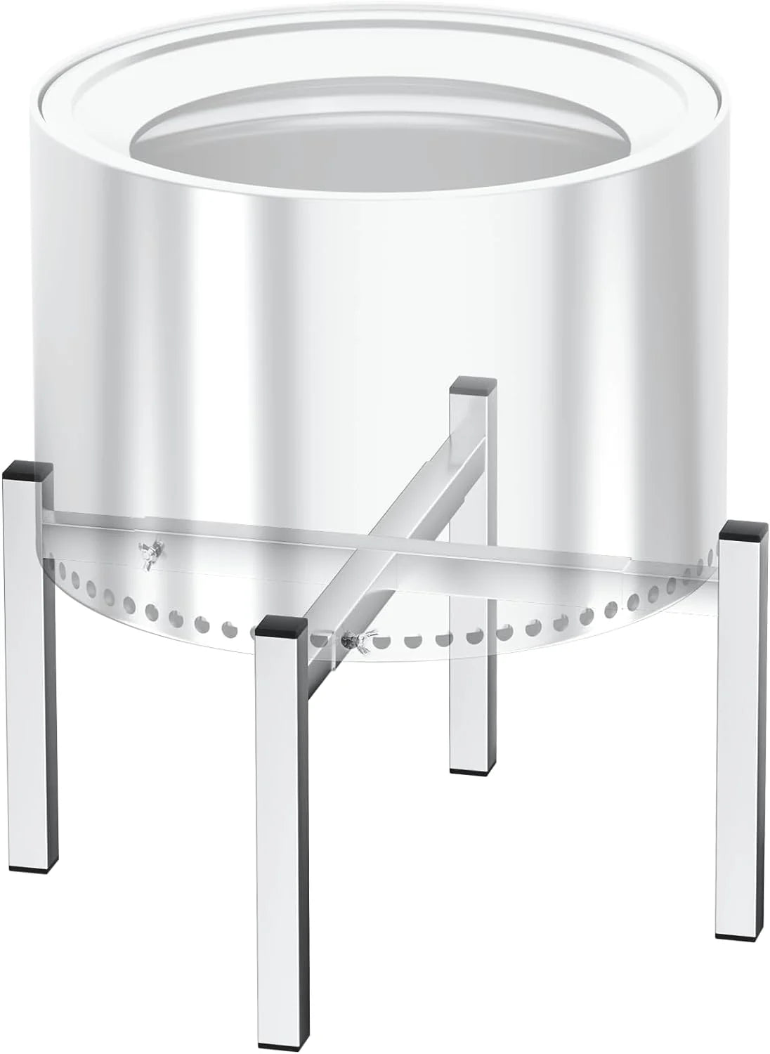 Hisencn 15-27 inch Fire Pit Stand, Firepit Stand for Solo Stove Bonfire, Yukon, and Ranger, Fire Pit Stand to Elevate Your Experience with Solo Stove, Stainless Steel Firepit Stand for Fireplace Use