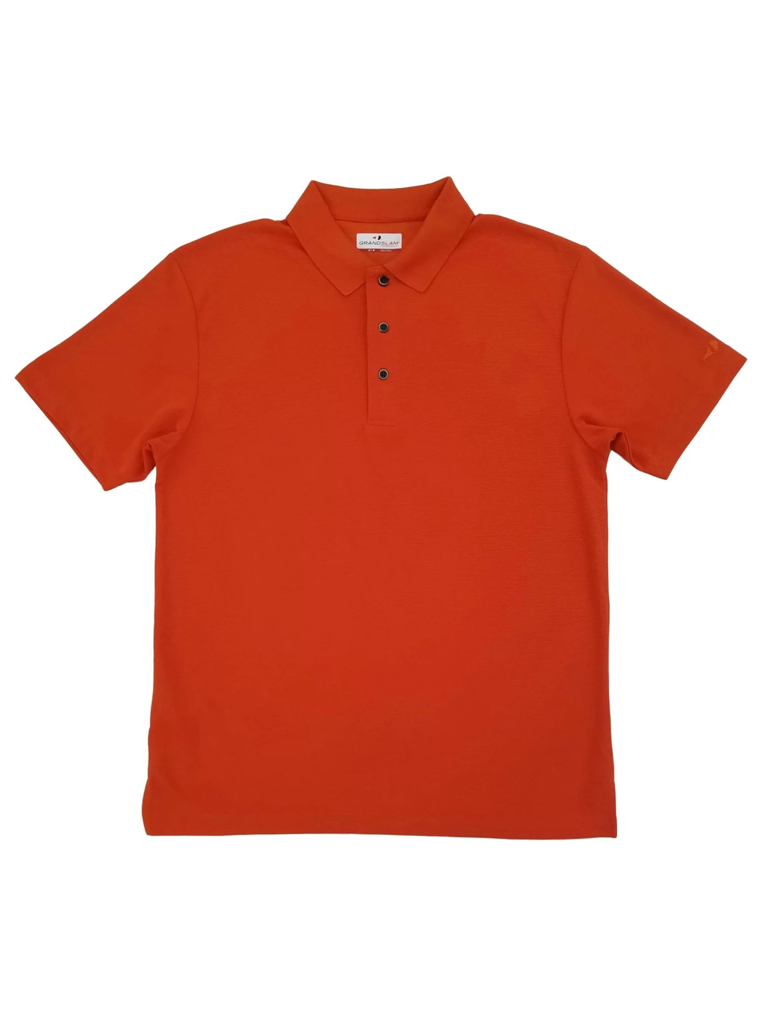 Grand Slam Mens Pureed Pumpkin Performance Polo Golf Shirt Medium