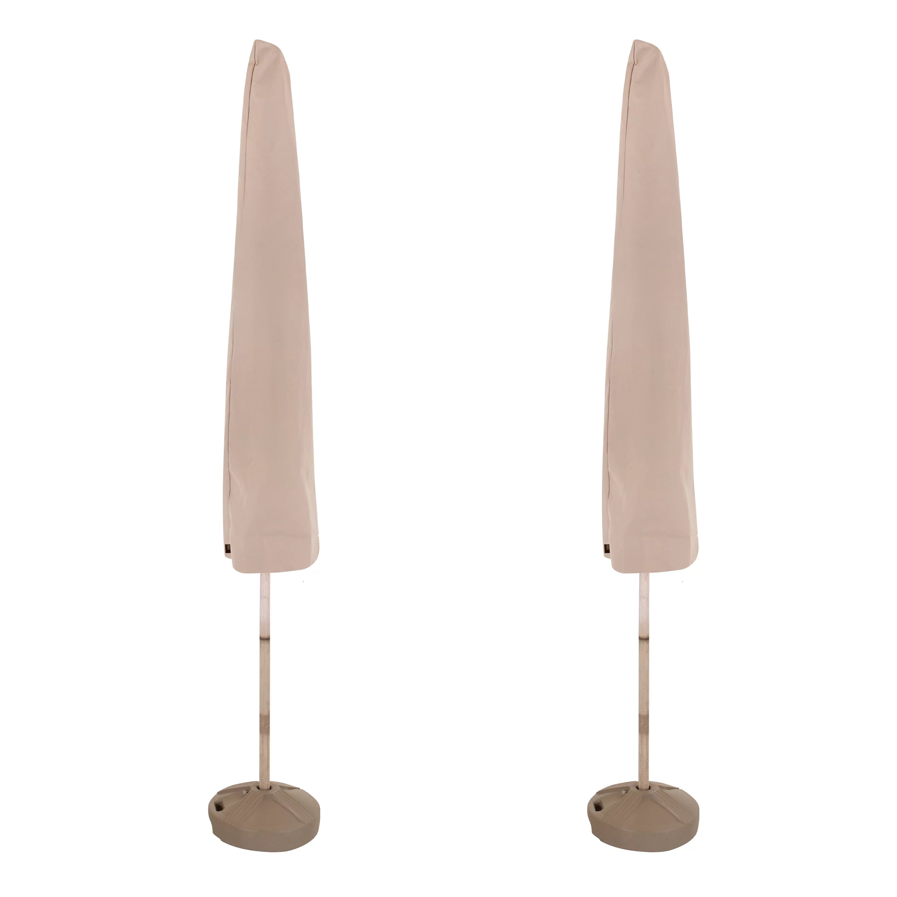 Modern Leisure? Chalet Patio & Market Umbrella Cover, 2-Pack, 21L x 8W x 73H, Beige