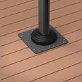 PURPLE LEAF  Offset Patio Umbrella Steel Plate Base - 15.75(L) X 15.75(W) X 0.39(THK)