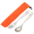 Corrosion Resistant Fork and Spoon Set for Camping and Backpacking