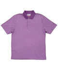Grand Slam Mens Dewberry Purple Stripe Performance Golf Polo Shirt Small