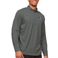Men's Antigua Heathered Charcoal Miami Marlins Epic Quarter-Zip Pullover Top