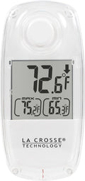 La Crosse Technology 306-318 Digital Solar Window Thermometer, One Size, White