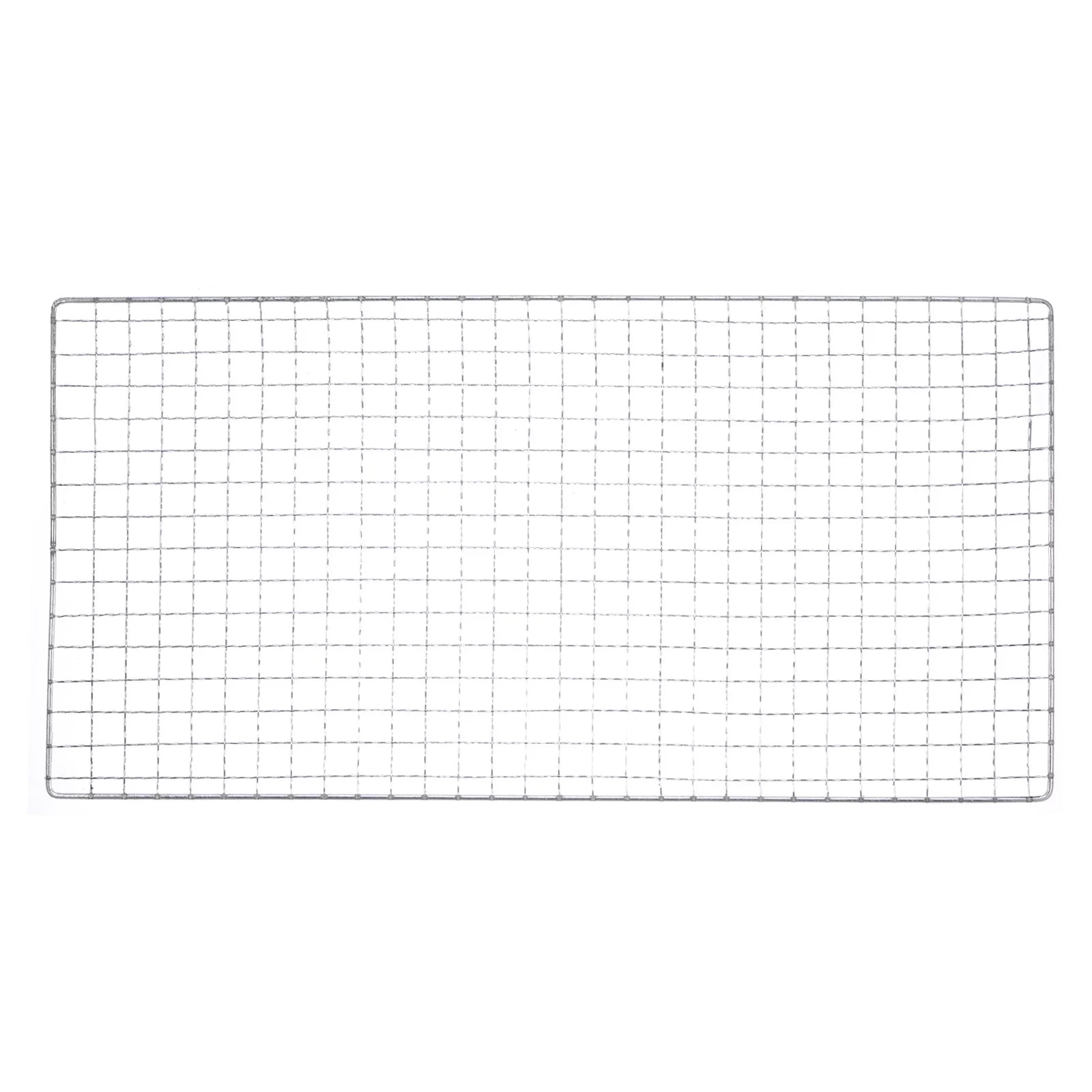 Uxcell 2 Packs Square BBQ Grill Net 7.9x15.7 Galvanized Iron Barbecue Mesh Mat for Baking Charcoal Grilling Roasting