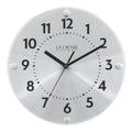 La Crosse Clock 10-inch Orion Metal Silent Sweeping Quartz Analog Wall Clock, 404-3725