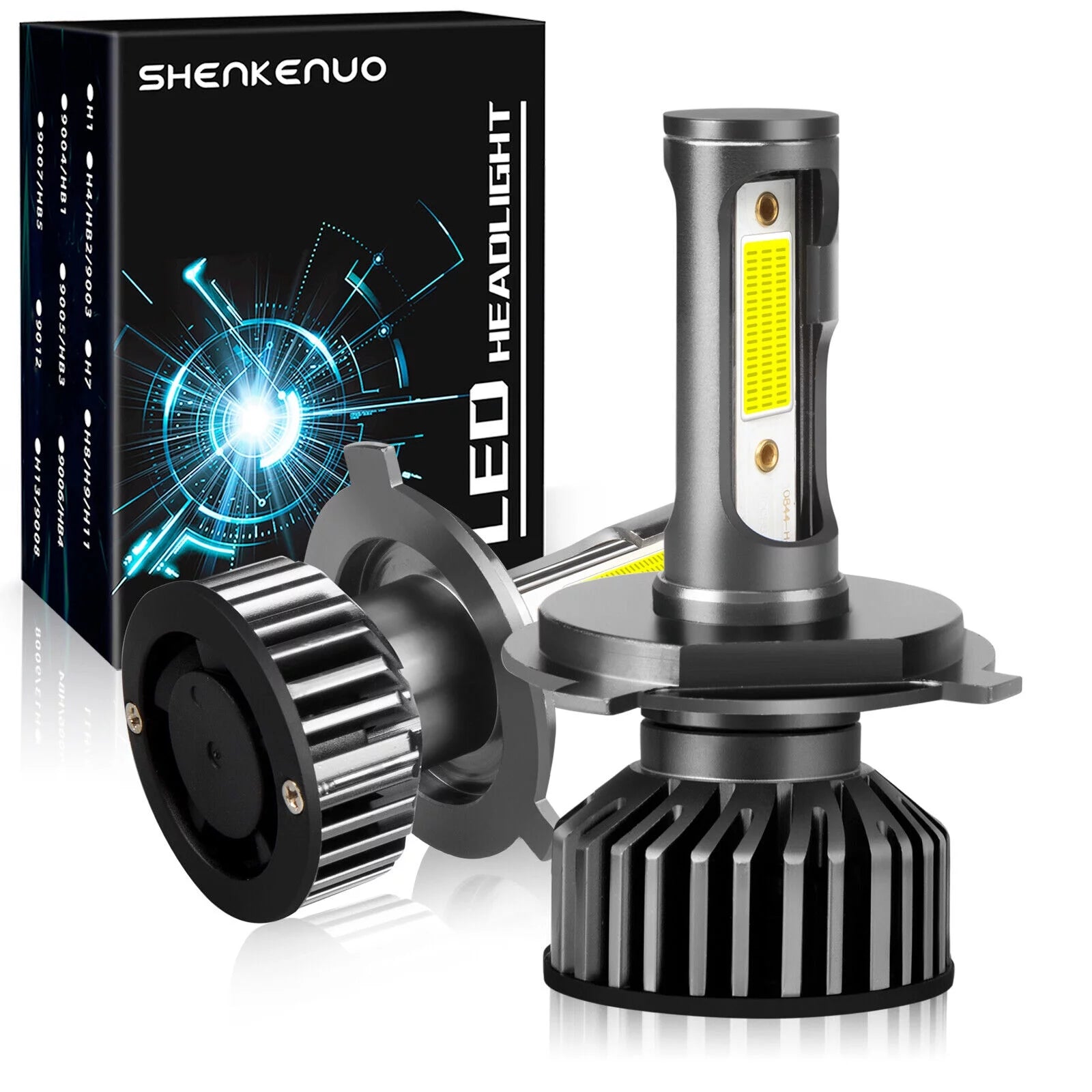 For Honda Odyssey 1995-2001 2002 2003 2004 LED Headlight Bulbs 9003 H4 High and Low Beam 2pcs