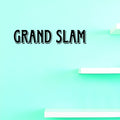 Grand Slam Baseball Sports Quote Sign Boy Girl Vinyl Wall Decal Sticker Childrens Bedroom 6x20 Inches