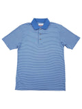 Grand Slam Mens Regatta Blue Stripe Performance Polo Shirt Small