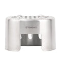 Festnight Canteen Cup Stand Stainless Steel Wood Burning for Outdoor Camping Hiking Picnic BBQ