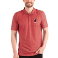 Men's Antigua Heathered Red/White Miami Heat Esteem Polo