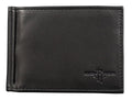 Houston Basketball Rockets Genuine Black Leather Money Clip Wallet RFID Blocking