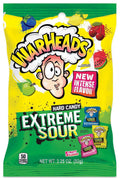 Warheads Extreme Sour Hard Candy 3.25oz Assorted Flavors [8-Bags]