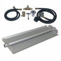 18 in. 14GA Powder Coated Linear Burner Pan Kit, Liquid Propane