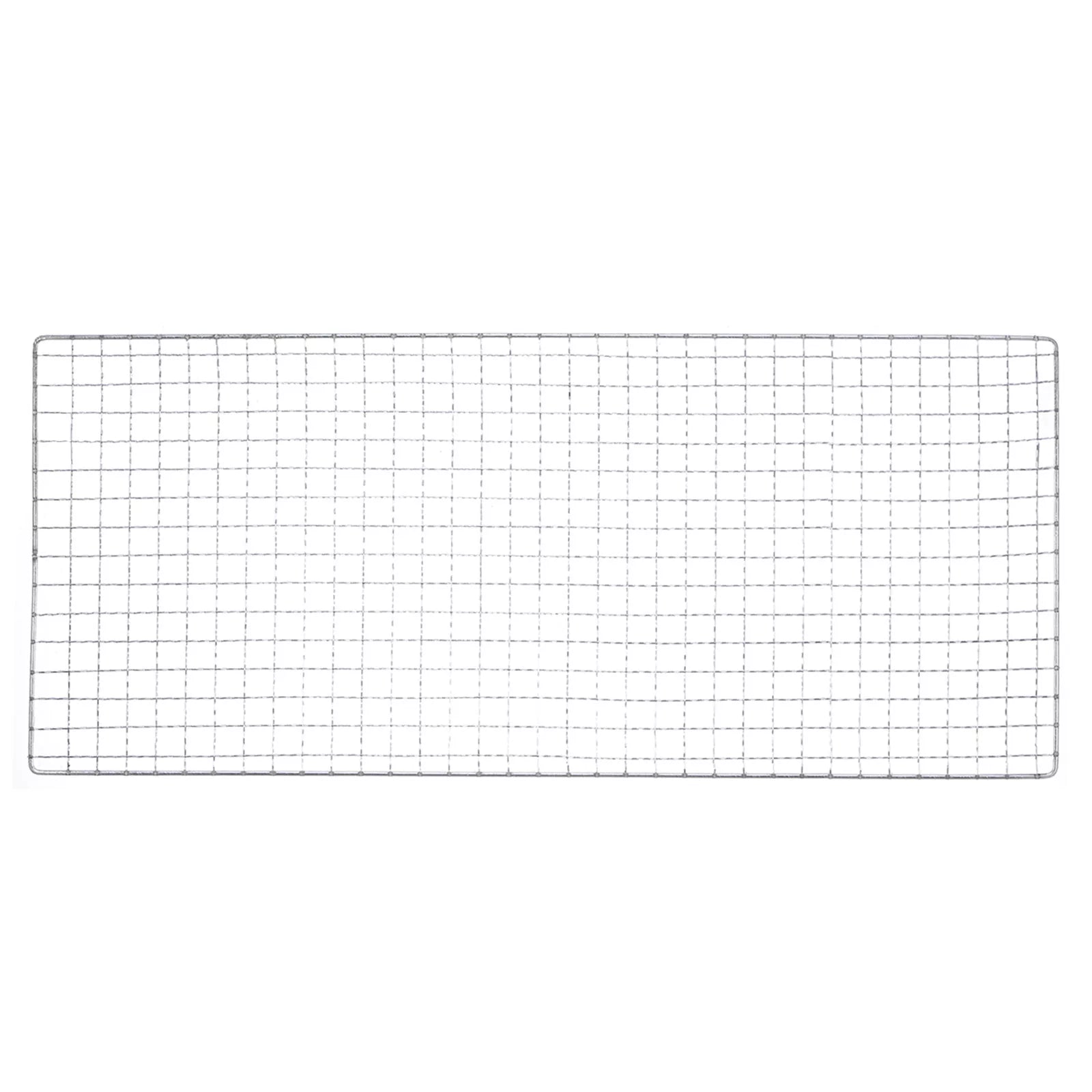 Uxcell 2 Packs Square BBQ Grill Net 7.9x19.7 Galvanized Iron Barbecue Mesh Mat for Baking Charcoal Grilling Roasting