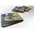 Carolines Treasures JMK1207FC Alligator Foam Coaster Set of 4, 3 1/2 x 3 1/2, multicolor