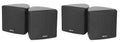 4 Rockville Cube 70v Black 3.5 Commercial Swivel Wall Mount Restaurant Speakers
