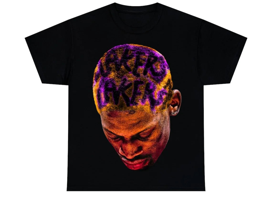 DENNIS RODMAN T-SHIRT, Rare Homage Vintage Style Graphic Print