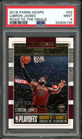 LeBron James Card 2018-19 Panini Hoops Road To The Finals #53 PSA 9