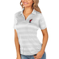 Women's Antigua White Miami Heat Compass Polo