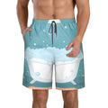 Kll Bathtub With Soap Bubbles Men'S Casual Summer Beach Shorts Hawaiian Shorts With Pockets-Small