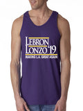 PURPLE Los Angeles Lebron James Lebron Lonzo 19 TANK TOP ADULT