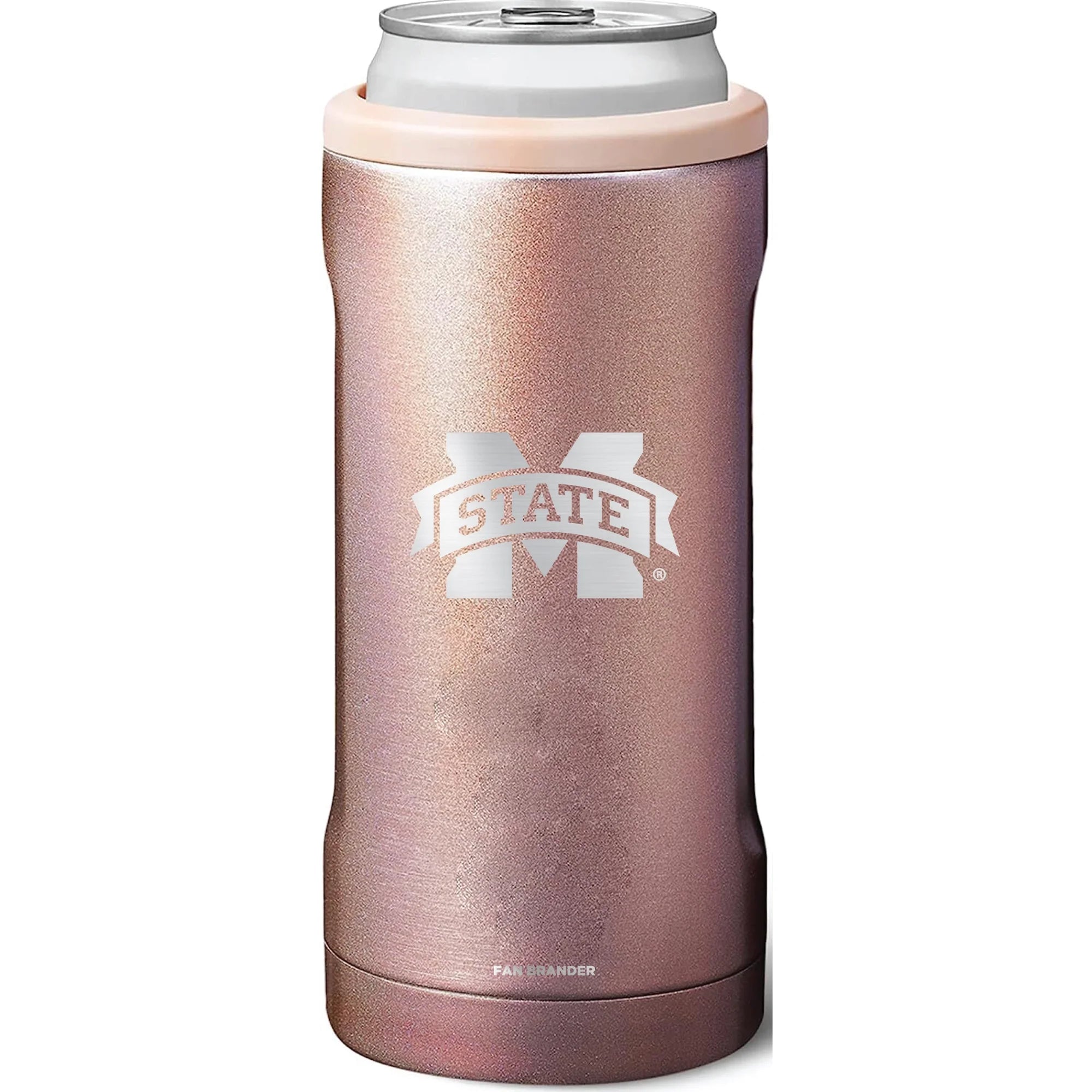 BruMate Mississippi State Bulldogs 12oz. Primary Mark Glitter Slim Can Cooler