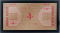 Trademark Gameroom Houston Rockets Official NBA Court Framed Plaque