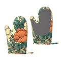 ZNDUO Kitchen Oven Gloves, Durable Heat Resistant Oven Gloves with Quilted Liner Non-Slip Textured Grip Perfect for BBQ, Baking, Cooking and Grilling, Flowers Pattern