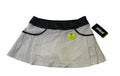 Prince Women's Stretch-Woven Tennis Skort - White/Asphalt, XL