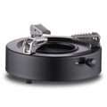 Outdoor Portable Stainless Steel Furnace Adjustable Firepower Lightweight Wind Proof for Camping Barbecue Hot Pot Outdoor Cooking Black