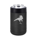 Can and Bottle Cooler Insulator Stainless Steel Double Wall Vacuum Insulated Beverage Drink Holder Crow Raven Blackbird
