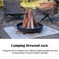 Nebublu Firewood Rack for Campfires - Foldable Wood Holder - Stoves Accessories for Camping