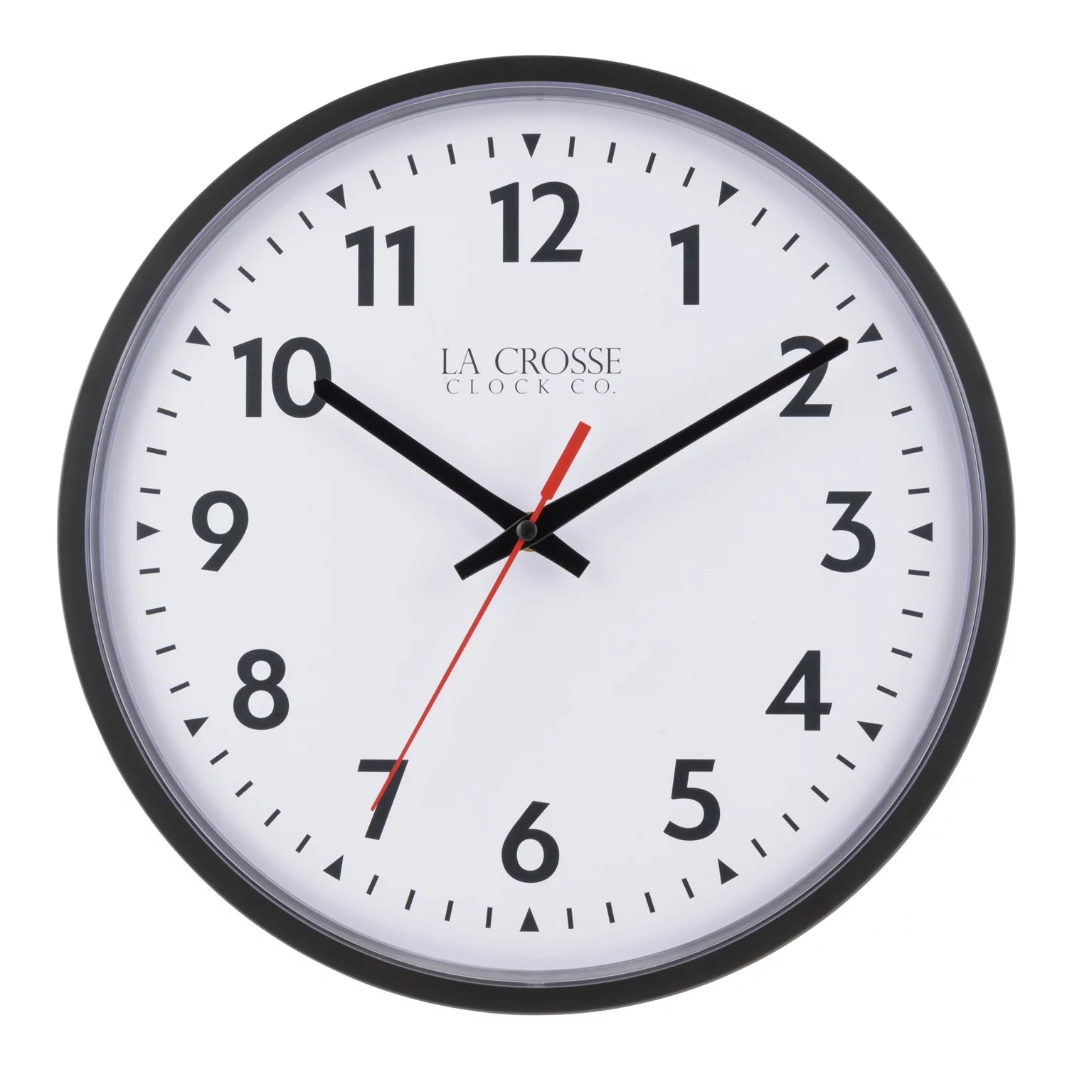 La Crosse Technology Clock 13 Inch Info-Tech Commercial Analog Quartz Wall Clock, 404-2636-Int