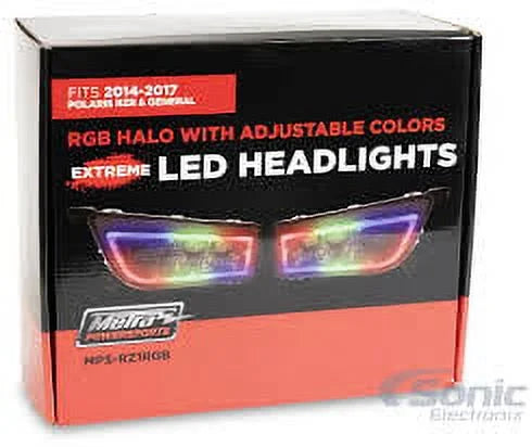 Metra Powersports MPS-RZ1RGB Polaris RZR Extreme LED Headlight - BT Controlled