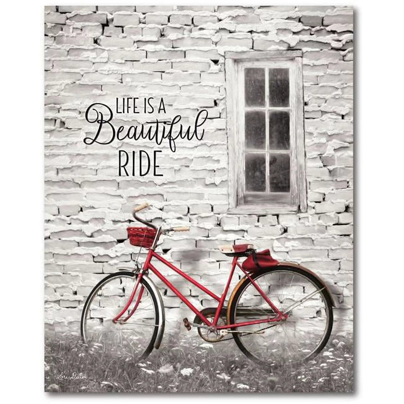 Courtside Market  30 x 40 in. Life is a Beautiful Ride Gallery-Wrapped Canvas Wall Art