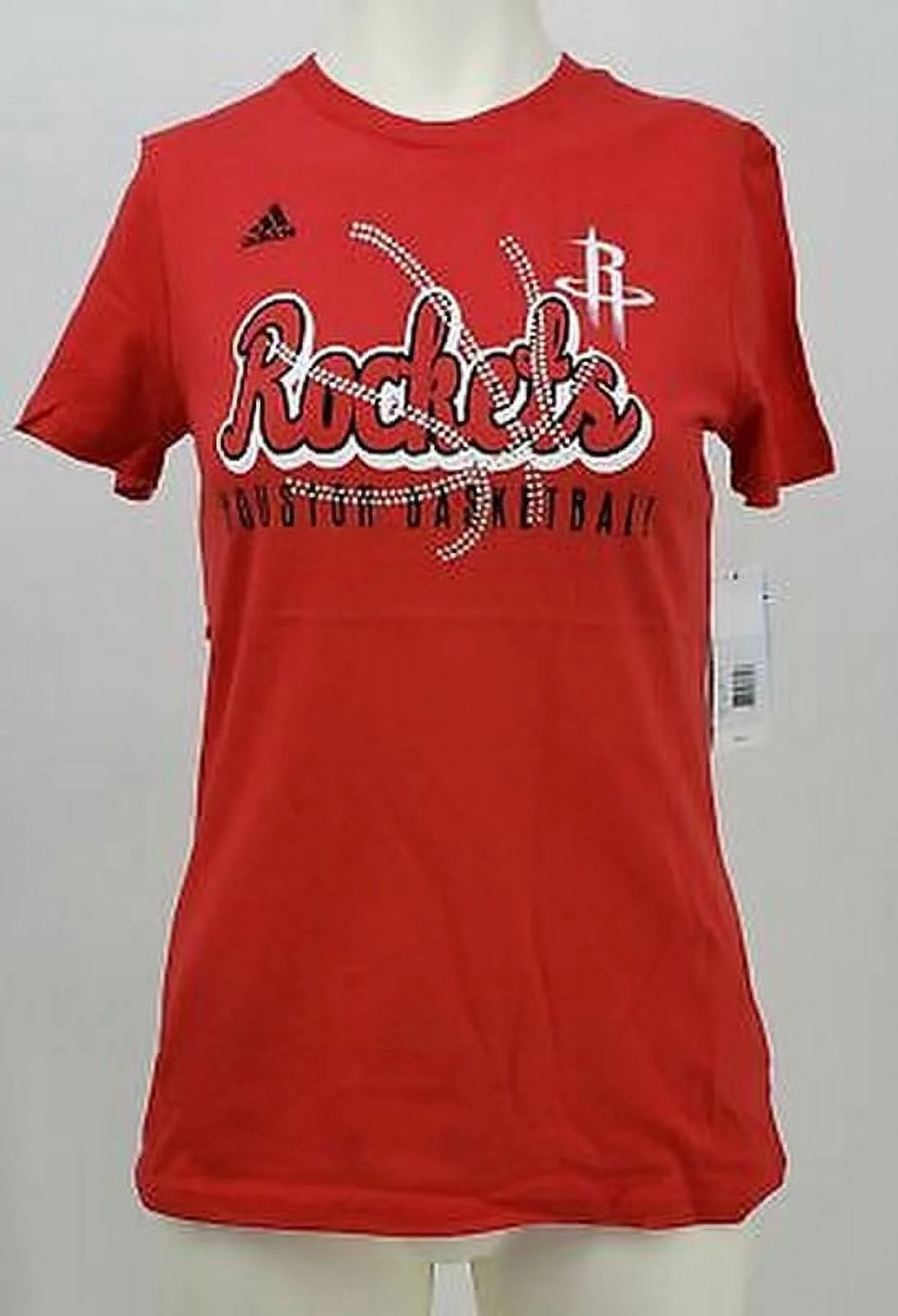 NBA Girls Houston Rockets Middle Basketball Short Sleeve Tee-Red-XL(16): XL/Red