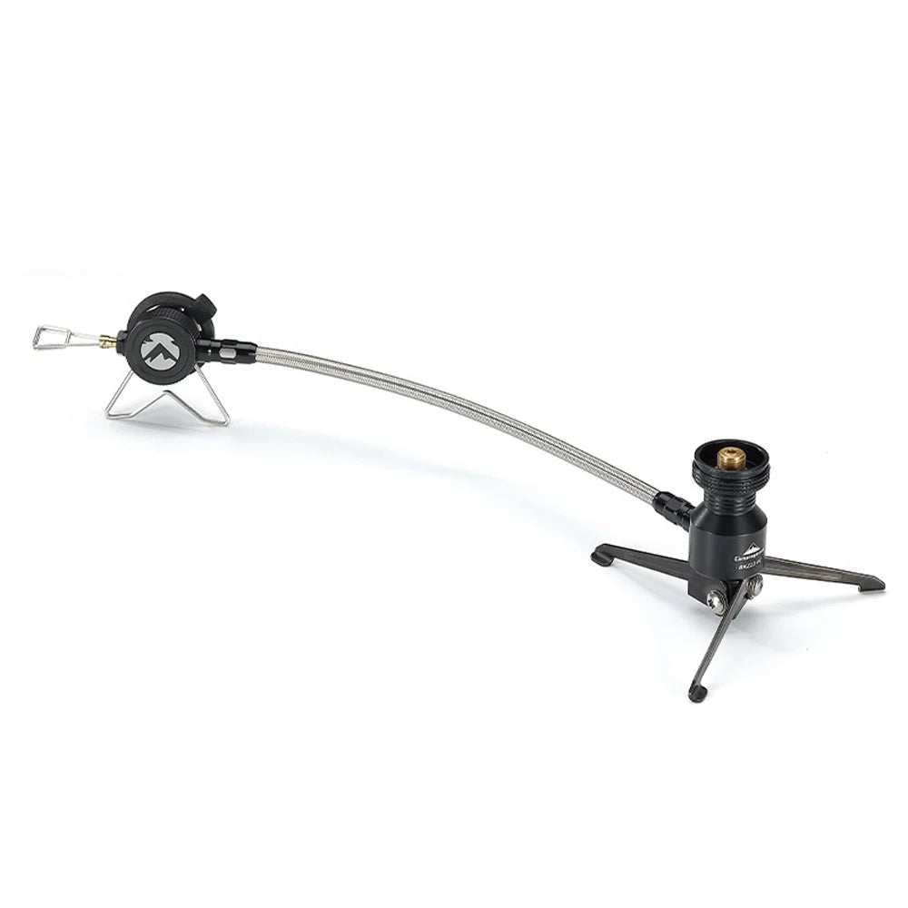 CAMPINGMOON Gas Stove Adapter Tripod - Folding Aluminum Alloy Bracket for Camping Hiking Picnic Cooking