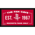 Houston Rockets Framed 10 x 20 Fan Cave Collage