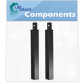 2-Pack BBQ Gas Grill Tube Burner Replacement Parts for Charbroil 463251705 - Compatible Barbeque 16 Cast Iron Pipe Burners