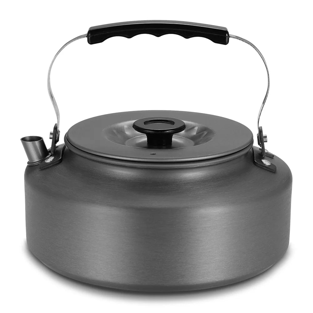 Tomshoo Lightweight Aluminum Alloy Teapot, 1.6L Camping Hiking Pot with Collapsible Handle