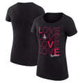 Women's G-III 4Her by Carl Banks Black Houston Rockets Basketball Love Fitted T-Shirt