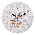 La Crosse Clock 12 in Contemporary Tea Time Quartz Analog Wall Clock, 404-2631T-Int