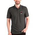 Men's Antigua Heathered Black/Silver Miami Heat Esteem Polo