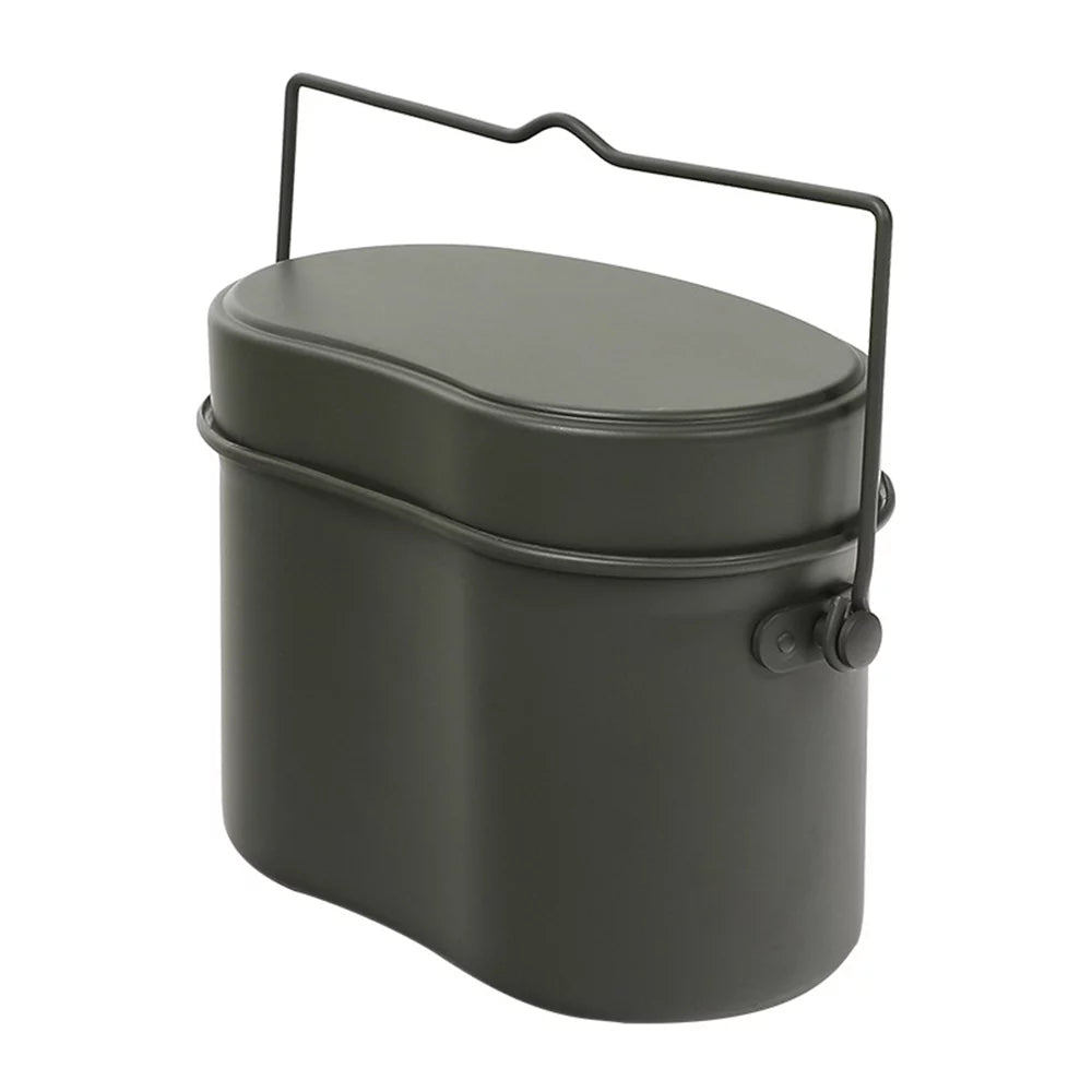 Nebublu 1.5L Canteen Mess Tin Kit Camping Cookware Lunch Box Cooking Pot for Backpacking Fishing Hiking Picnic - Multi-Purpose and Reliable