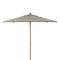 DestinationGear Euro 9' Umbrella Black and White Stripe Patio Pole