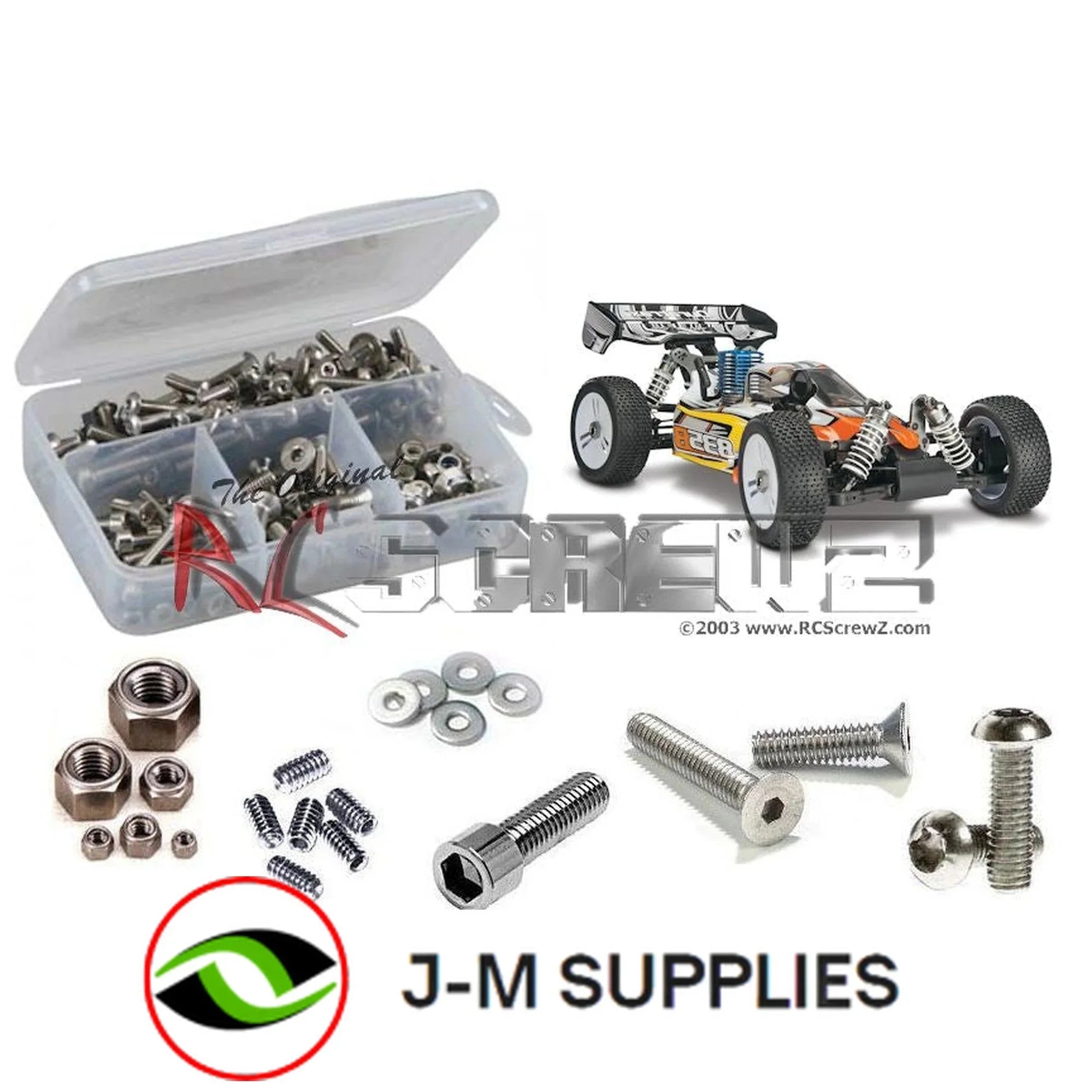 RCScrewZ Stainless Steel Screw Kit dur037 for Duratrax 835B Nitro Buggy RC Car - Complete Set