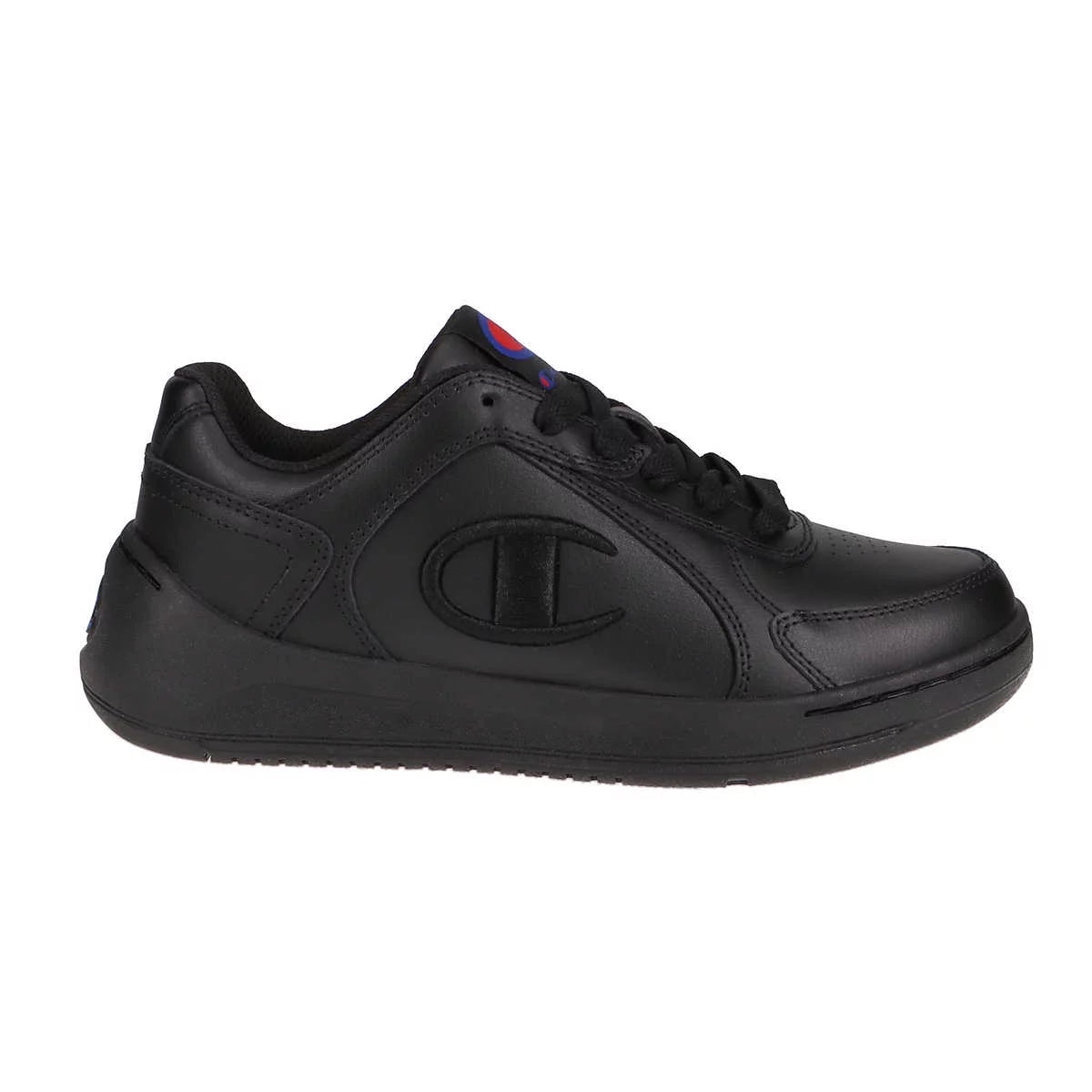 Champion Women's Super C Classic Court Low Ladies Lace-up Sneaker - White or Black (Black, 11)
